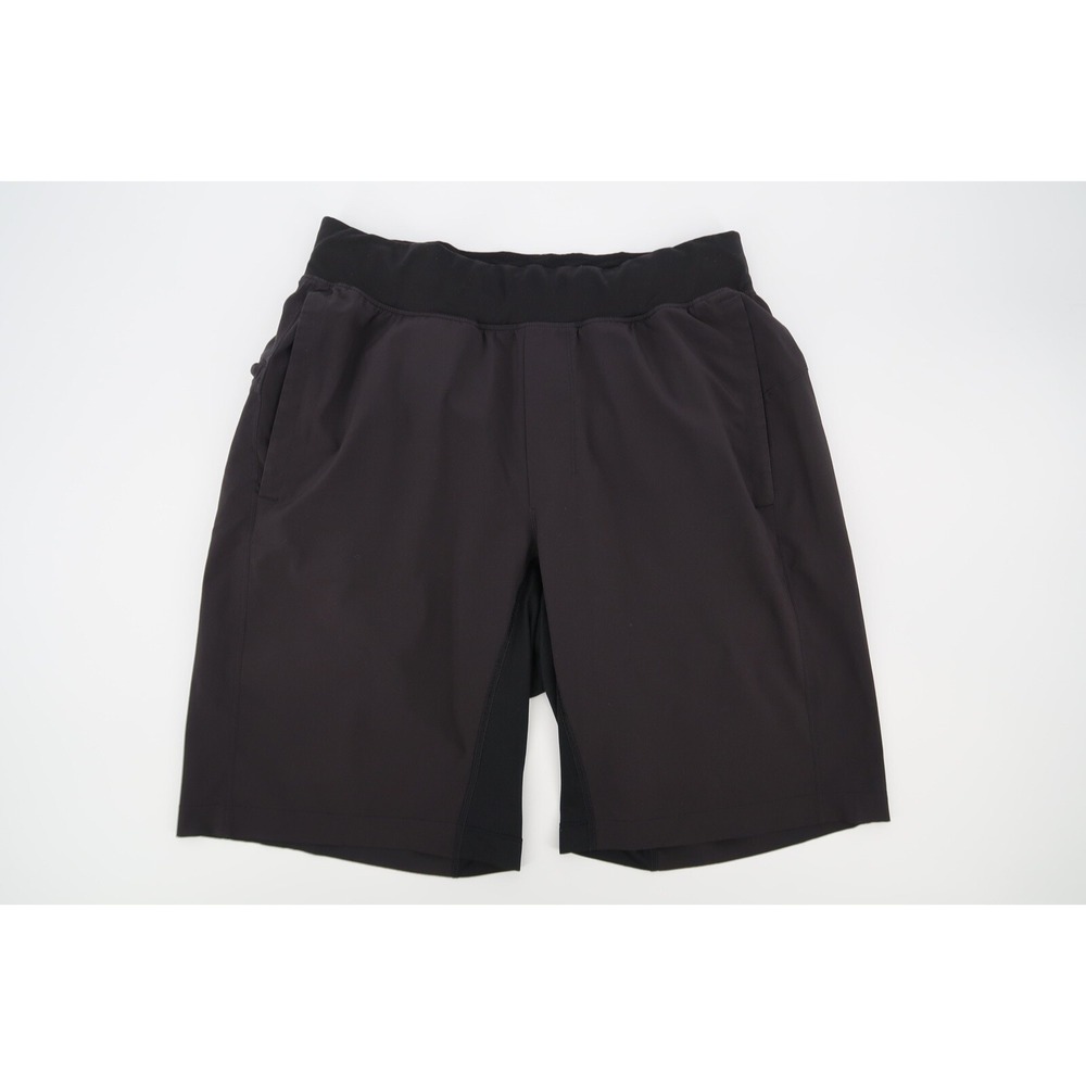 Lululemon Mens Small Shorts T.H.E. Short 9.5" Unlined Black Gym Running